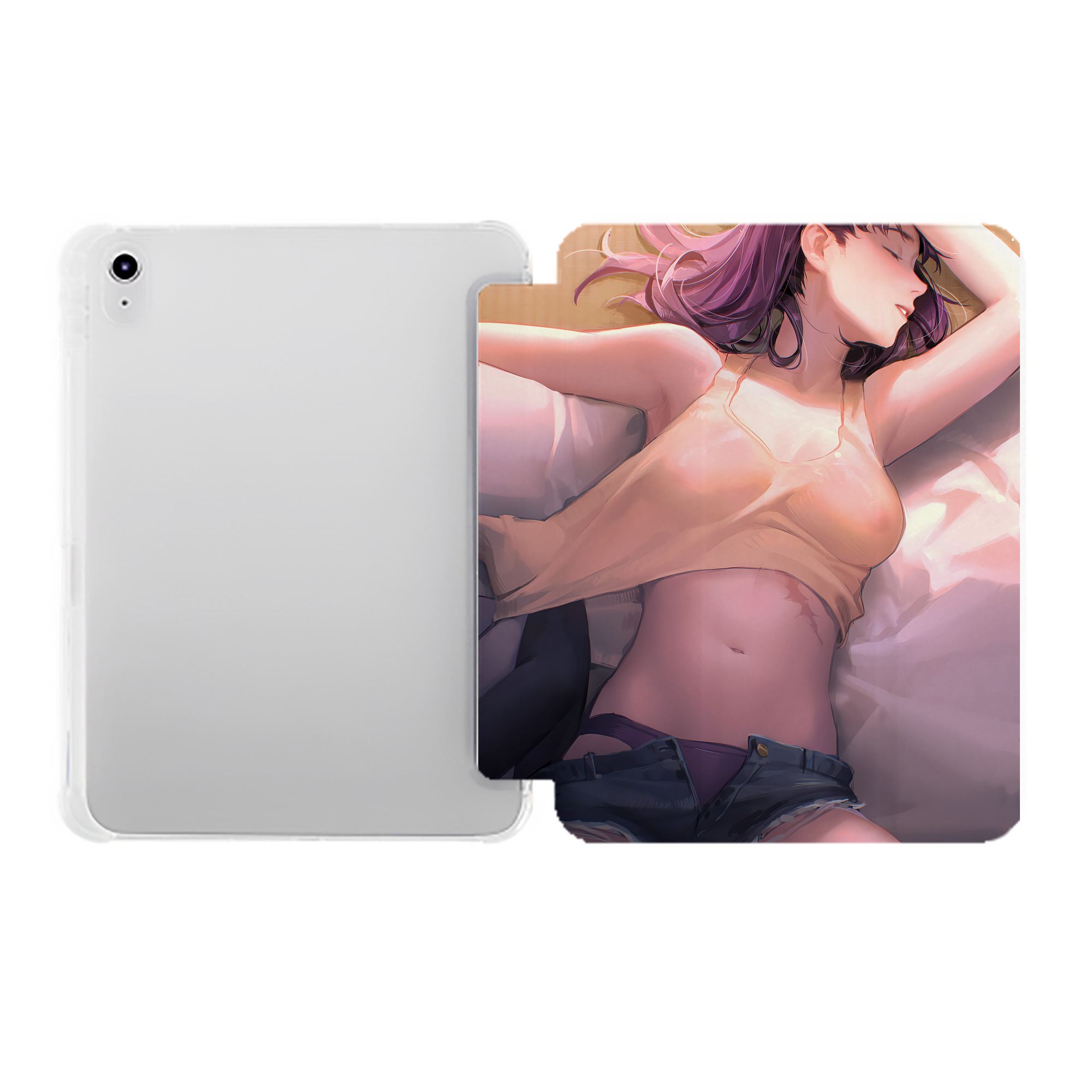 （画像用） EVA 新世紀エヴァンゲリオン IPad ケース ペン収納付き 三つ折りスタンド PUレザー×シリコン 対応機種9.5/10.5/10.9インチ